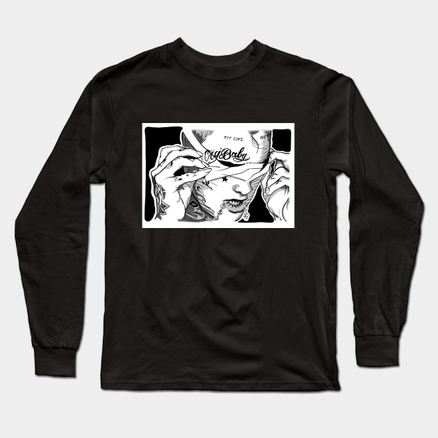 LIL PEEP Long Sleeve T-Shirt by StrayArte